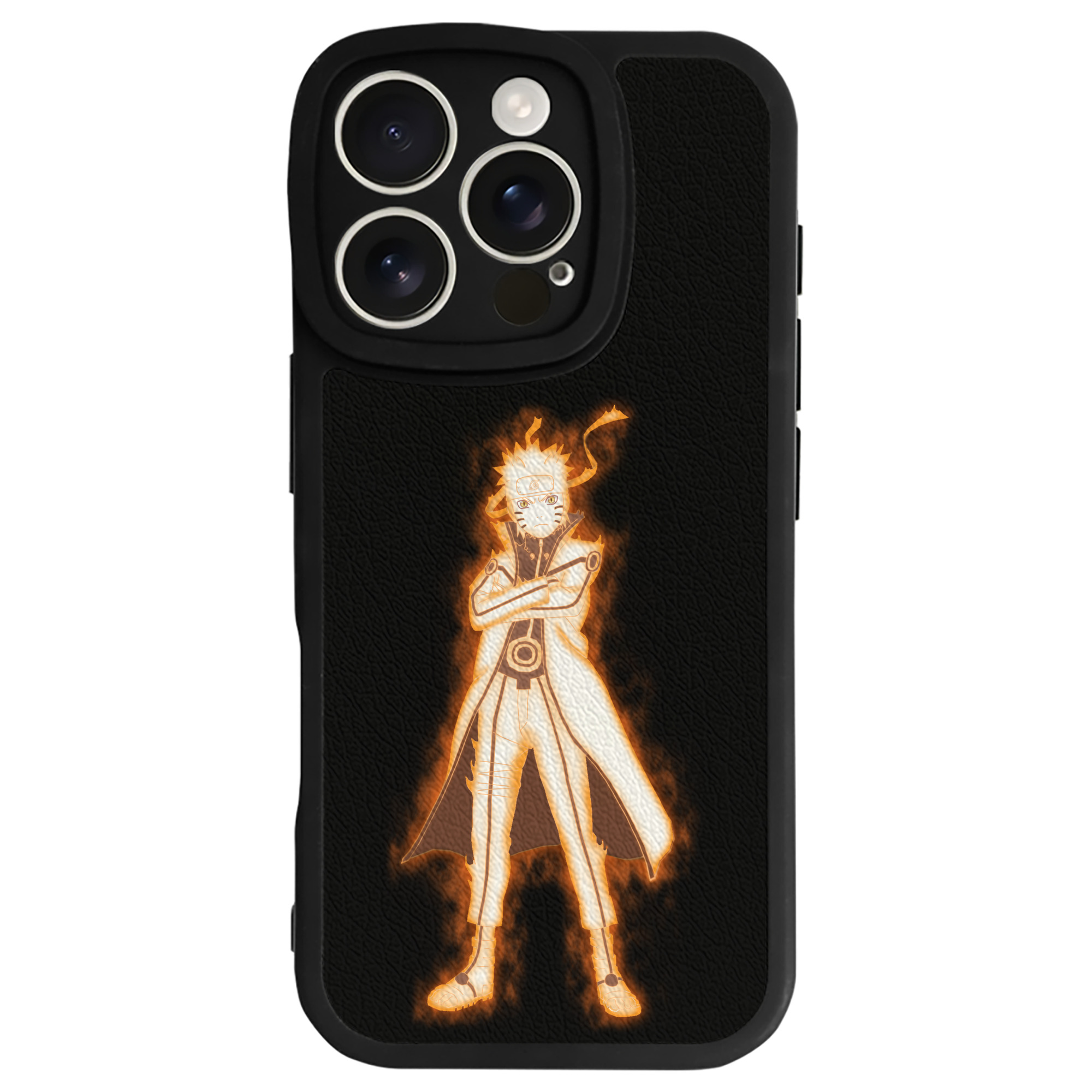 （画像用） NARUTO -ナルト- うずまき ナルト Uzumaki Naruto 【iPhone 16シリーズ対応】シリコンスマホケース（レザー調） 材質：シリコン